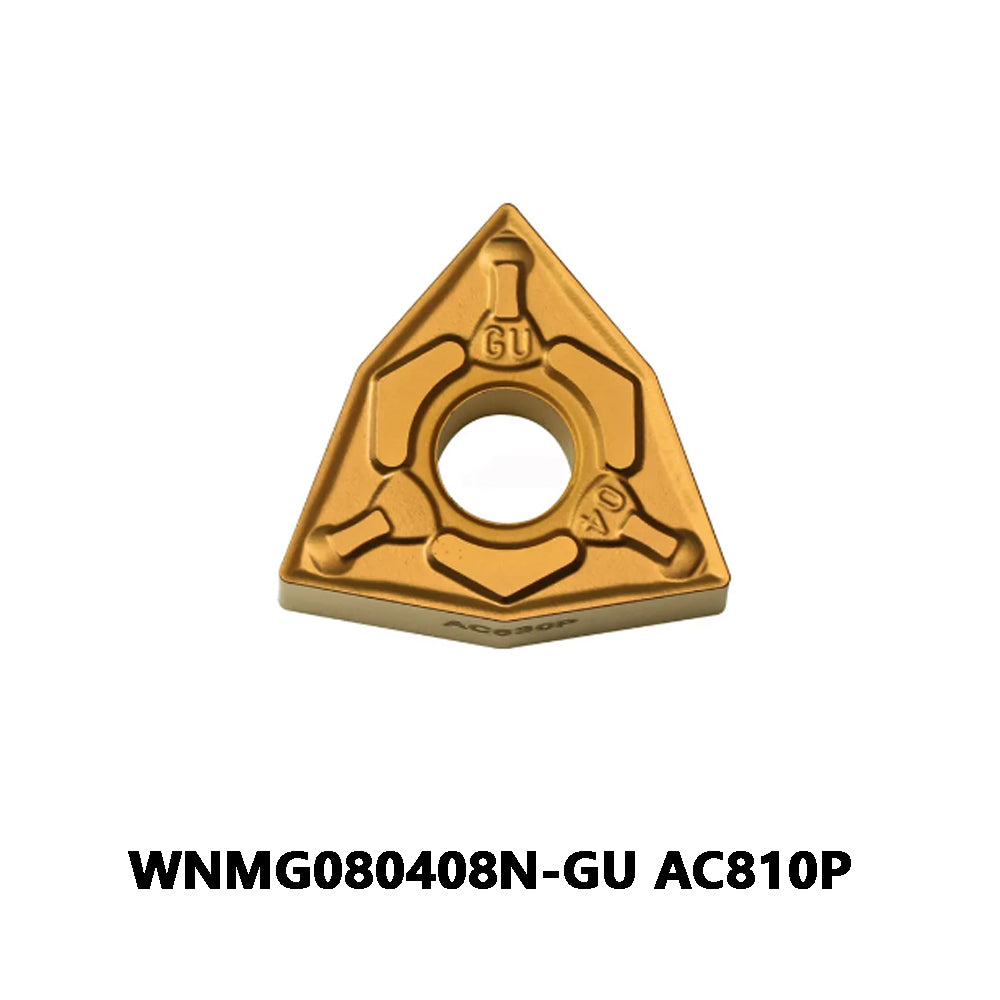Sumitomo WNMG080408N-GU AC810P Carbide Turning Insert - Trigon 80° | Steel, Stainless Steel (10 PCS)