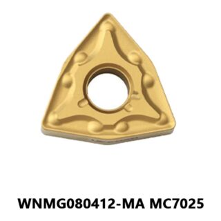 Original Mitsubishi WNMG080412-MA MC7025 Carbide Turning Insert - Trigon 80° | Steel (10 PCS)