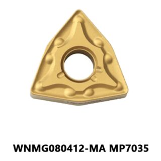 Original Mitsubishi WNMG080412-MA MP7035 Carbide Turning Insert - Trigon 80° | Steel (10 PCS)