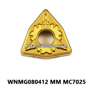 Original Mitsubishi WNMG080412-MM MC7025 Carbide Turning Insert - Trigon 80° | Steel, Stainless Steel (10 PCS)