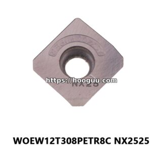 Original Mitsubishi WOEW12T308PETR8C NX2525 Carbide Milling Insert - Trigon 80° | Steel & More (10 PCS)