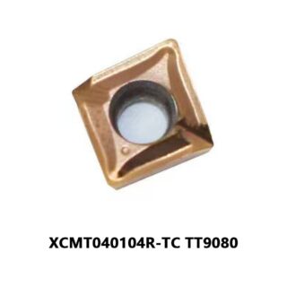 Original TaeguTec XCMT040104R-TC TT9080 Carbide Insert | Stainless Steel & More (10 PCS)
