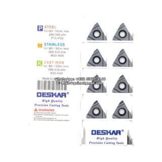 Original Deskar 16IR1.5ISO Carbide Insert | Steel, Cast Iron, Aluminum (10 PCS) LDA 16IR1.5ISO LDA