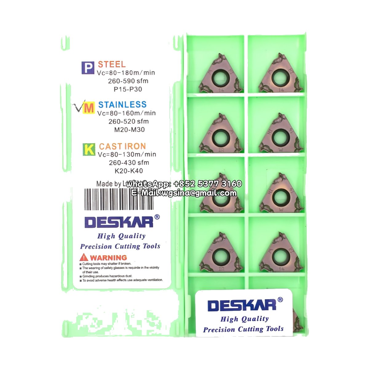 Original Deskar 16IRMAG55 LF6118 Carbide Insert | Steel & More (10 PCS)