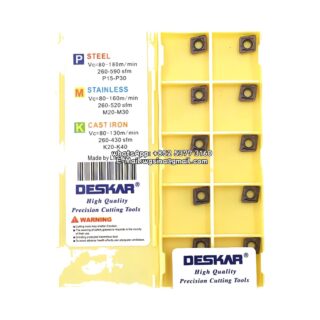 Original Deskar CCMT060204 LF6018 Carbide Insert - Diamond 80° | Steel & More (10 PCS)