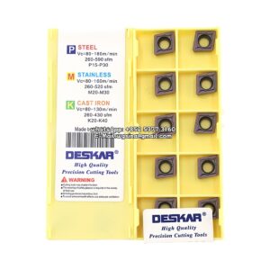 Original Deskar CCMT09T304 LF6018 Carbide Insert - Diamond 80° (10 PCS)