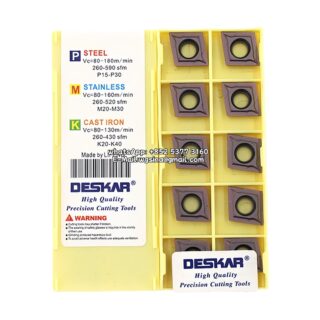 Original Deskar CCMT120404 LF6018 Carbide Insert - Diamond 80° (10 PCS)