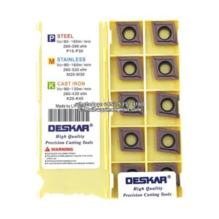 Original Deskar CCMT120408 LF6018 Carbide Insert - Diamond 80° | Steel & More (10 PCS)