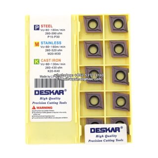 Original Deskar CCMT120408 LF6018 Carbide Insert - Diamond 80° (10 PCS)