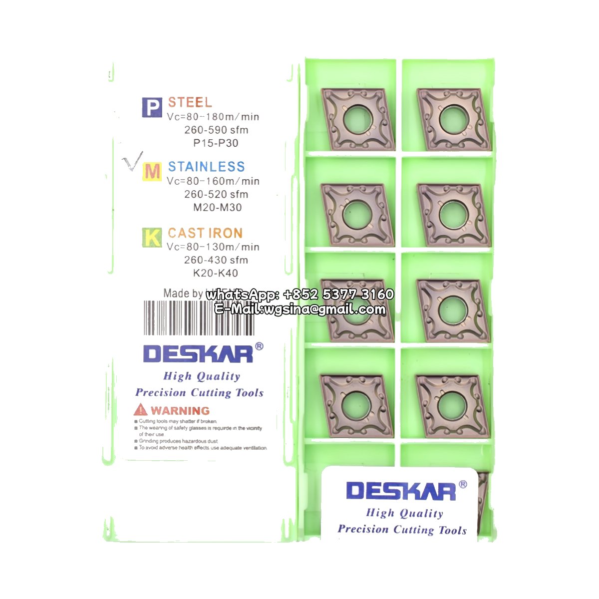 Original Deskar CNMG120404-MA LF6118 Carbide Insert - Diamond 80° | Steel & More (10 PCS)
