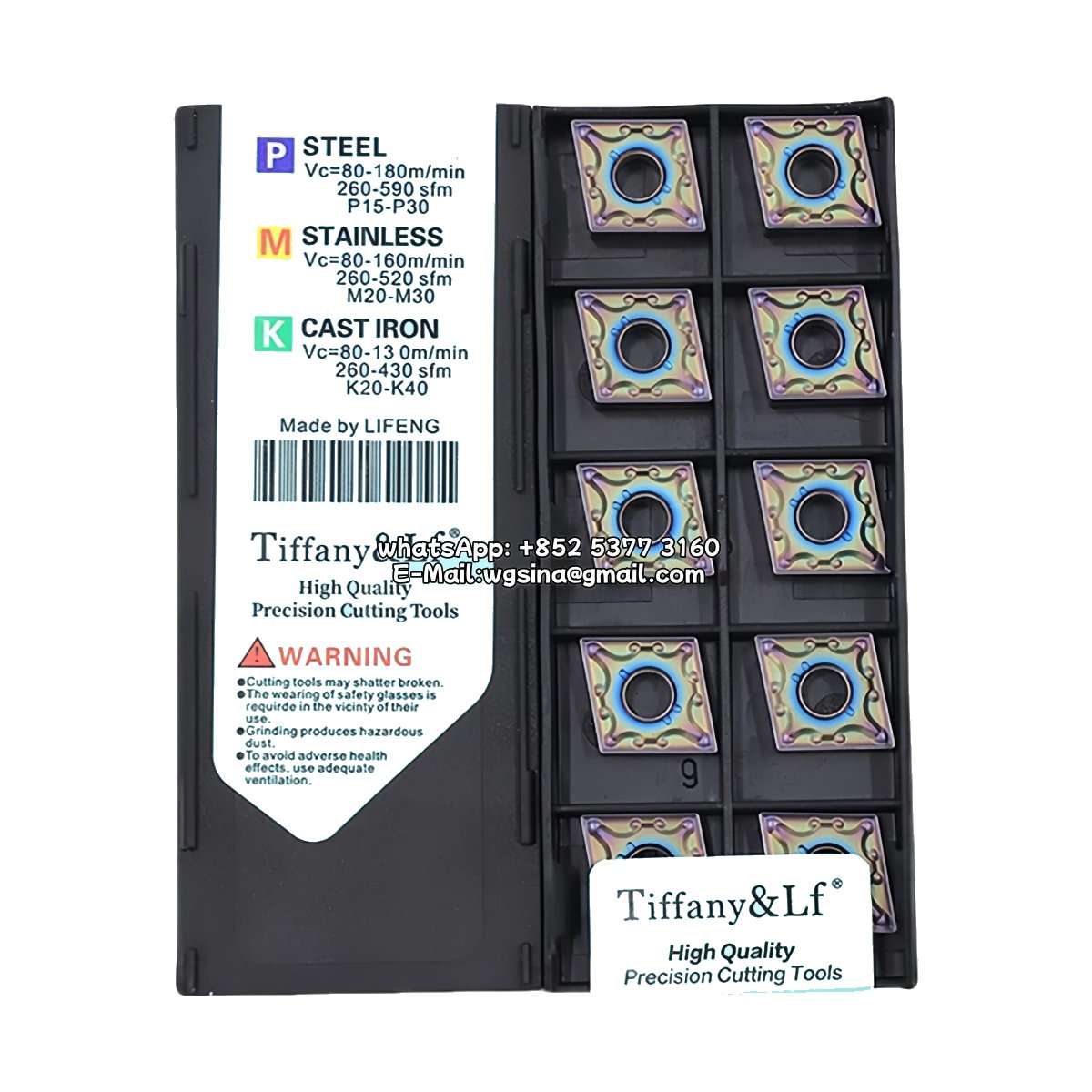 Original Deskar CNMG120404-MA TF618 Carbide Insert - Diamond 80° | Steel & More (10 PCS)