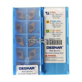 Original Deskar DCMT11T308 LF9018 Carbide Insert - Diamond 55° (10 PCS)