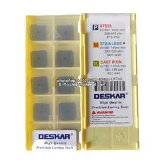 Original Deskar SEET1203AFEN LF6018 Carbide Insert - Square | Steel, Stainless Steel (10 PCS)