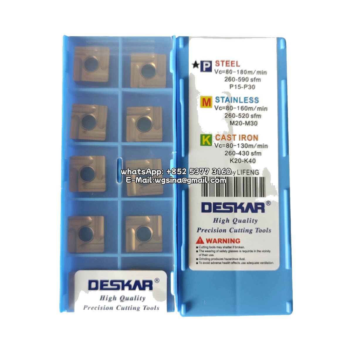 Original Deskar SNMG120404L-S LF9018 Carbide Insert - Square | Steel & More (10 PCS)