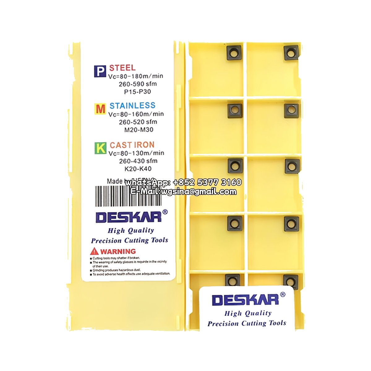 Original Deskar SPMG07T308-TG LF6018 Drill | Steel, Stainless Steel