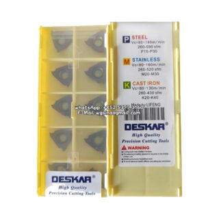 Original Deskar TGF32R205 LF6018 Carbide Insert - Triangle | Steel, Stainless Steel (10 PCS)