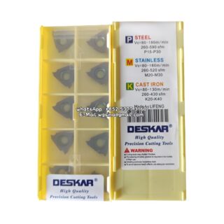 Original Deskar TGF32R160 LF6018 Carbide Insert - Triangle (10 PCS)