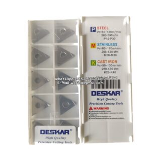 Original Deskar TNGG160402R-C Carbide Insert - Triangle | Steel & More (10 PCS) LF90 TNGG160402R-C LF90