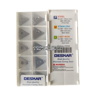 Original Deskar TNGG160404R-F Carbide Insert - Triangle (10 PCS) TNGG160404R-F LF90