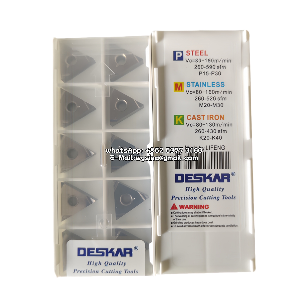 TNGG160404R-C LF90 Deskar 100% Original Cutting Tools 10 pcs