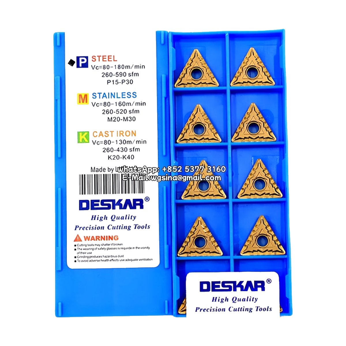 Original Deskar TNMG160404-CQ LF9018 Carbide Insert - Triangle | Steel & More (10 PCS)