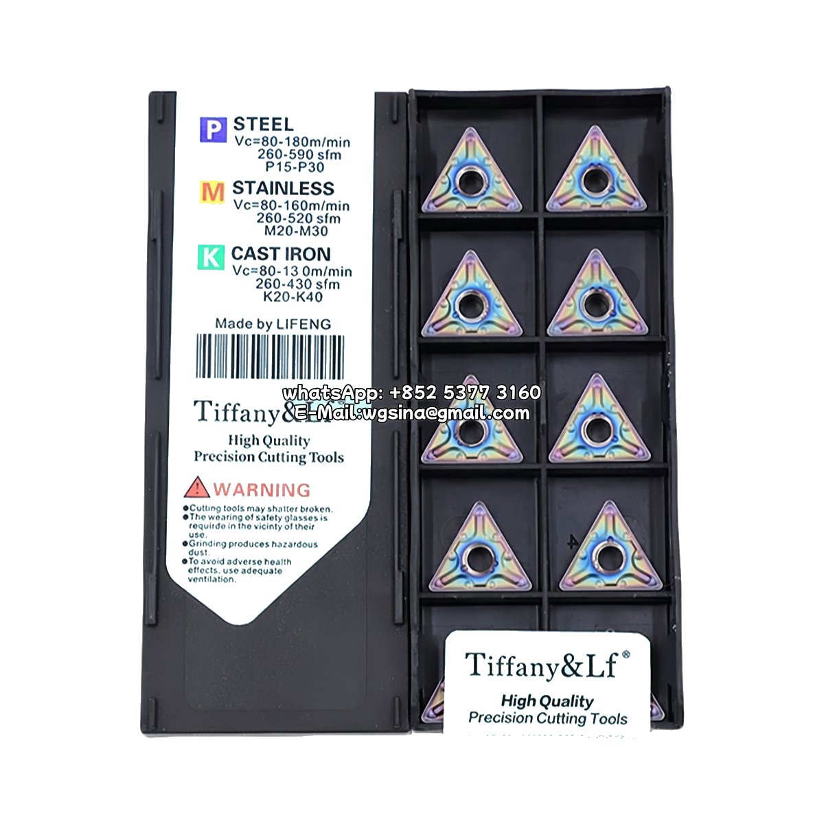 Original Deskar TNMG160404-MA TF618 Carbide Insert - Triangle | Steel & More (10 PCS)
