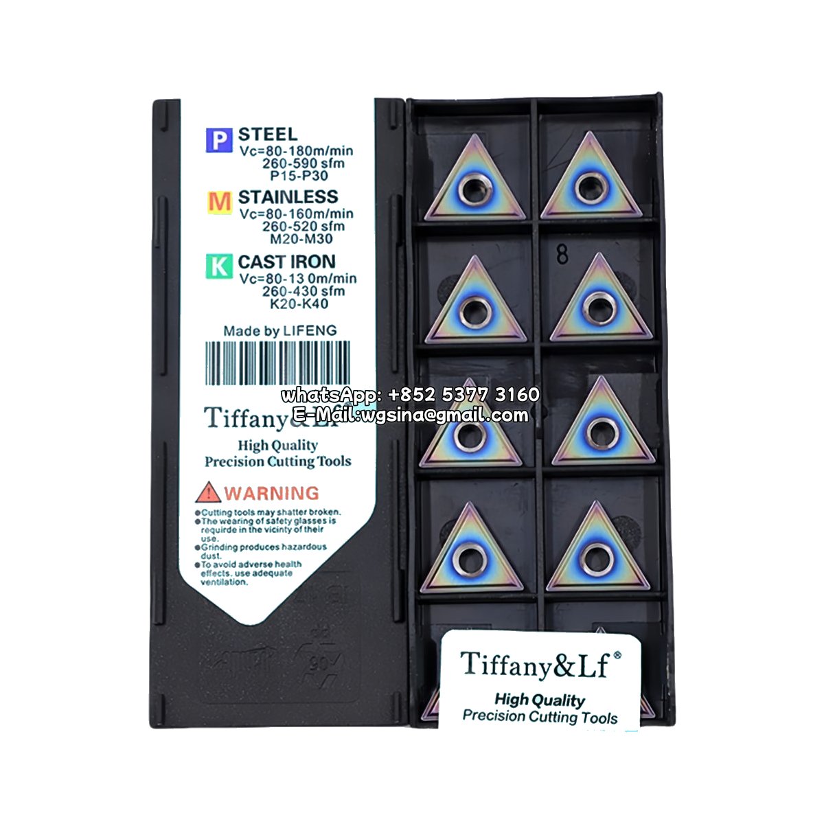 Original Deskar TNMG160408-MS TF618 Carbide Insert - Triangle | Steel & More (10 PCS)