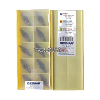 Original Deskar VBMT160404-MV LF6018 Carbide Insert - Diamond 35° | Steel & More (10 PCS)