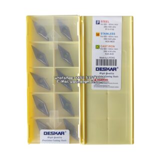 Original Deskar VBMT160404-MV LF6018 Carbide Insert - Diamond 35° (10 PCS)