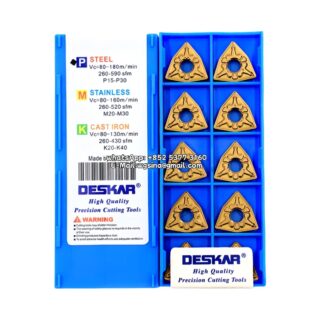 Original Deskar WNMG080404-TM LF9018 Carbide Insert - Trigon 80° (10 PCS)