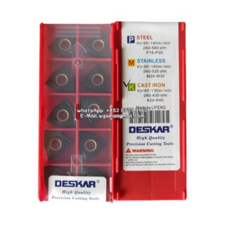 Original Deskar WNMG080404 LF3018 Carbide Insert - Trigon 80° (10 PCS)