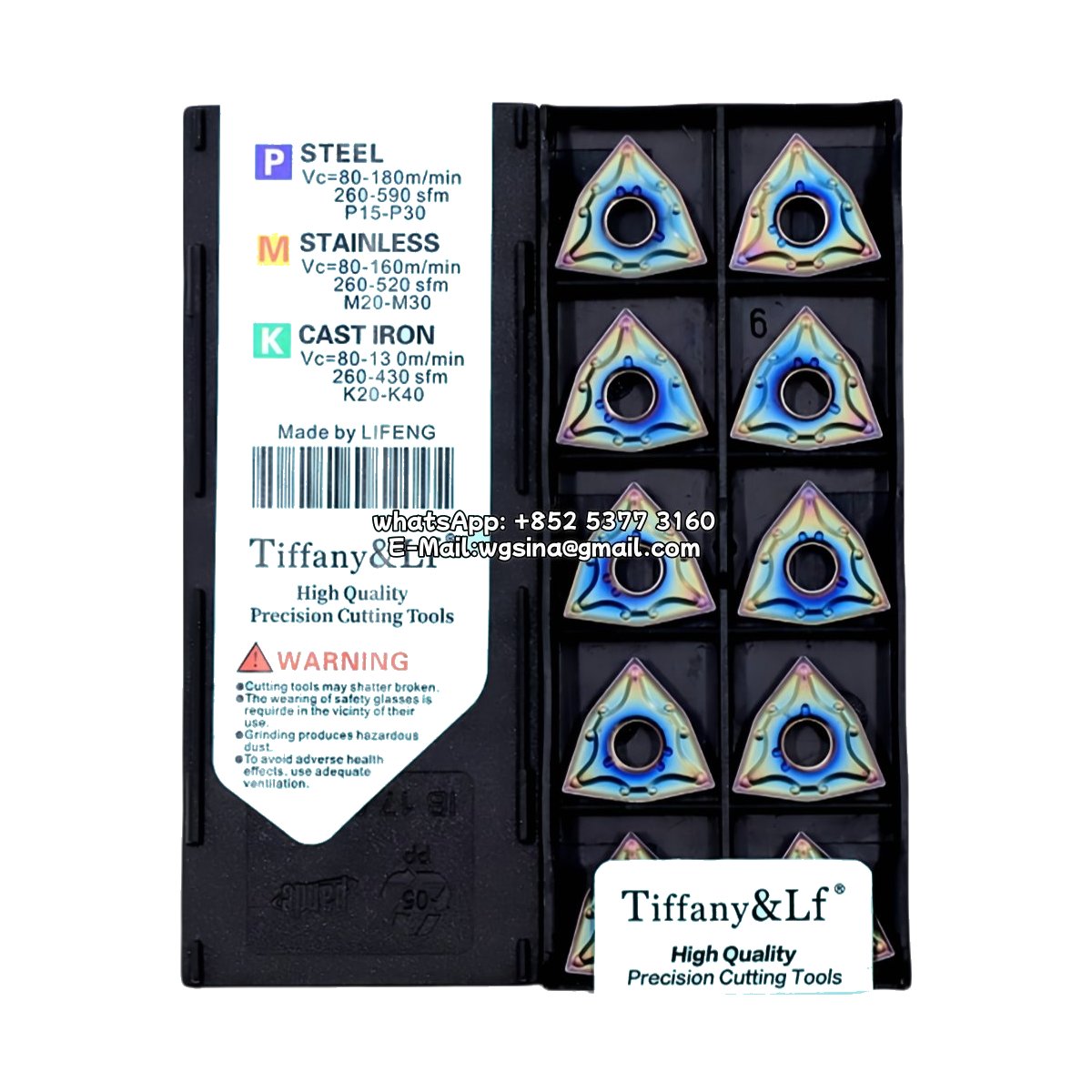 Original Deskar WNMG080404-MA TF618 Carbide Insert - Trigon 80° | Steel & More (10 PCS)
