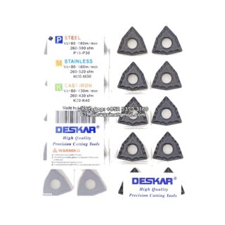 Original Deskar WNMG080412-CQ LF9218 Carbide Insert - Trigon 80° | Steel, Cast Iron (10 PCS)