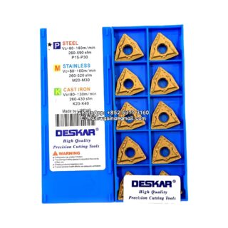 Original Deskar WNMG080412-MT LF9018 Carbide Insert - Trigon 80° | Steel (10 PCS)