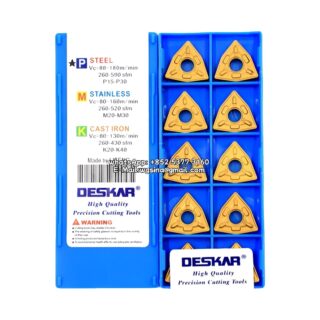 Original Deskar WNMG080412-PR LF9018 Carbide Insert - Trigon 80° | Steel (10 PCS)