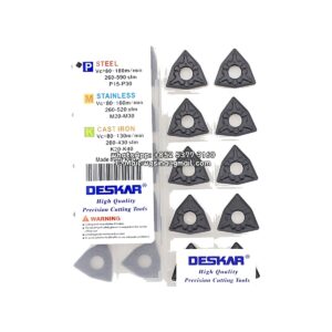 Original Deskar WNMG080412-TM LF9218 Carbide Insert - Trigon 80° | Steel (10 PCS)