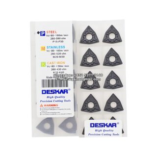 Original Deskar WNMG080412-TM LF9218 Carbide Insert - Trigon 80° (10 PCS)