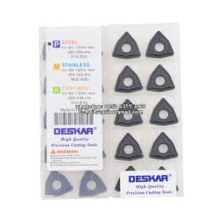 Original Deskar WNMG080412-ZM LF9218 Carbide Insert - Trigon 80° (10 PCS)