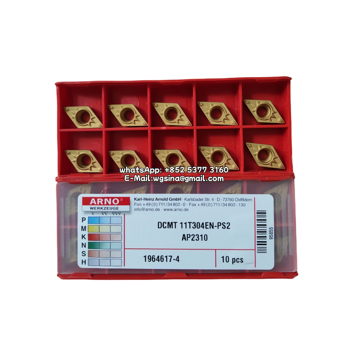 ARNO 100% Original DCMT11T304EN-PS2 AP2310 Cutting Tools 10PCS