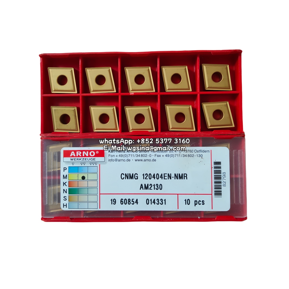 ARNO 100% Original CNMG120404EN-NMR AM2130 Cutting Tools 10PCS