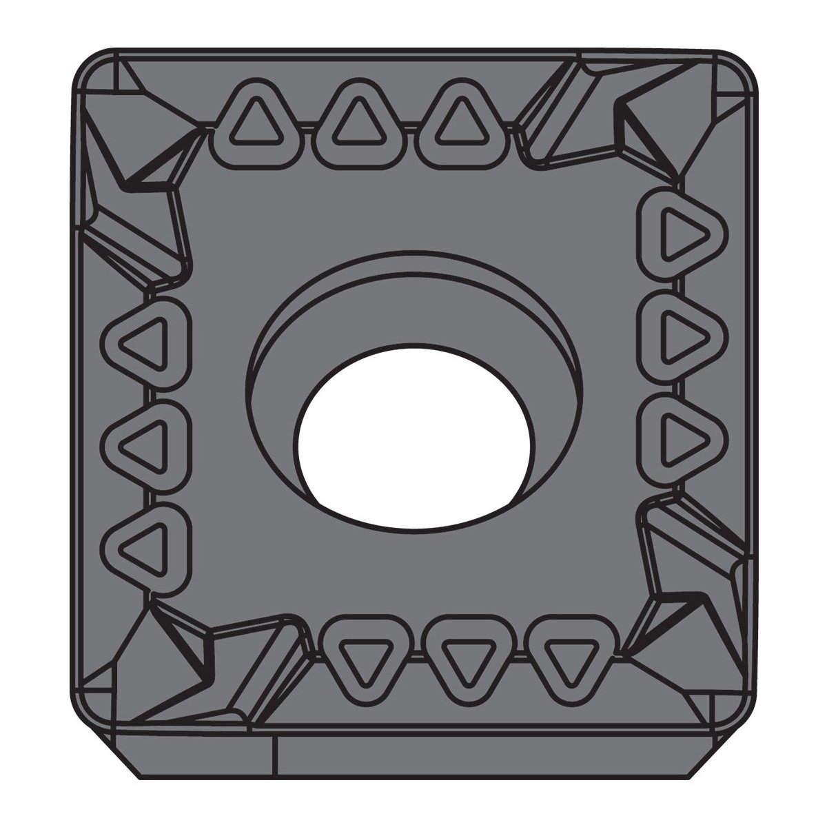 Original Kyocera SDET120408SL-SB CA0835 Carbide Milling Insert - Square