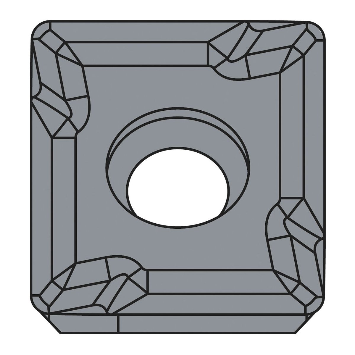 Original Kyocera SDCT120412FL-SE PR0110 Carbide Milling Insert - Square