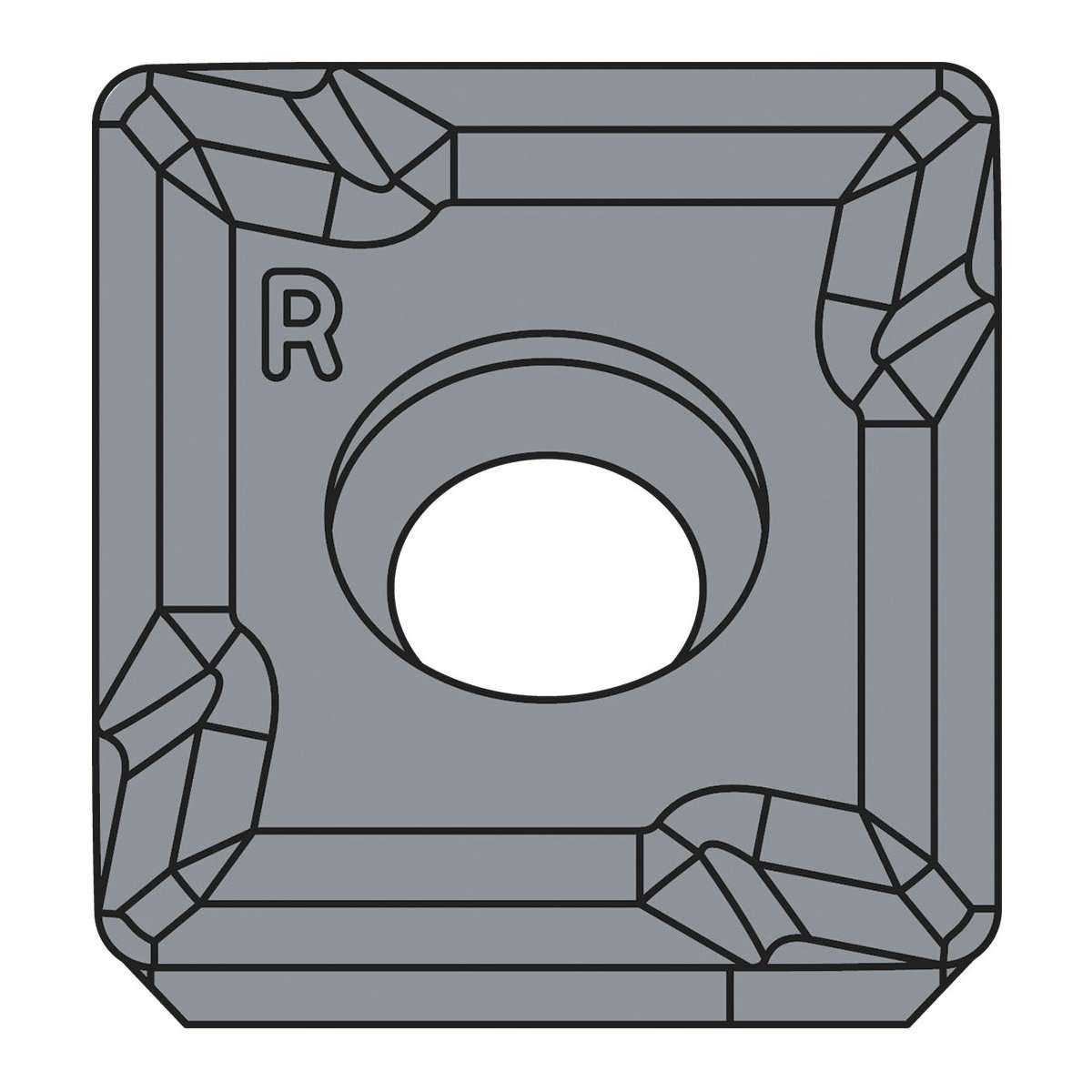 Original Kyocera SDCT120412FR-SE PR0110 Carbide Milling Insert - Square
