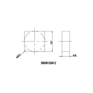 Original Kyocera SNUN120412 Carbide Milling Insert - Square PW30 SNUN120412 PW30