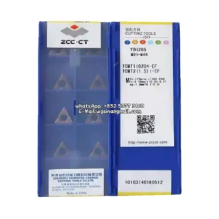 Original Zcc TCMT110204-EF YBG205 Carbide Insert - Triangle | Steel (10 PCS)