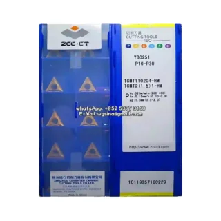 Original Zcc TCMT110204-HM YBC251 Carbide Insert - Triangle (10 PCS)