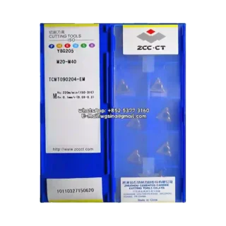 Original Zcc TCMT090204-EM YBG205 Carbide Insert - Triangle | Steel (10 PCS)
