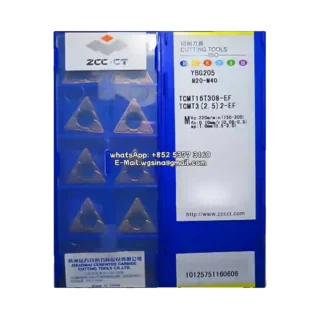 Original Zcc TCMT16T308-EF YBG205 Carbide Insert - Triangle | Steel (10 PCS)