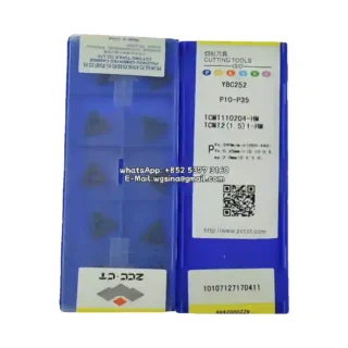 Original Zcc TCMT110204-HM YBC252 Carbide Insert - Triangle (10 PCS)