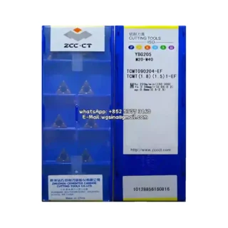 Original Zcc TCMT090204-EF YBG205 Carbide Insert - Triangle | Steel (10 PCS)